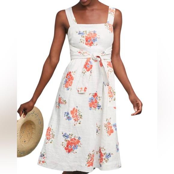 Anthropologie Dresses & Skirts - Anthropologie Meadow Rue Ingalls Floral Tie-Waist Dress